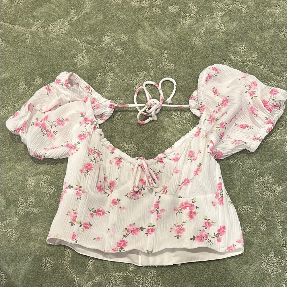 Floral crop top